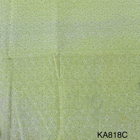 Embroidered Sequins Chanderi Fabric-KA818